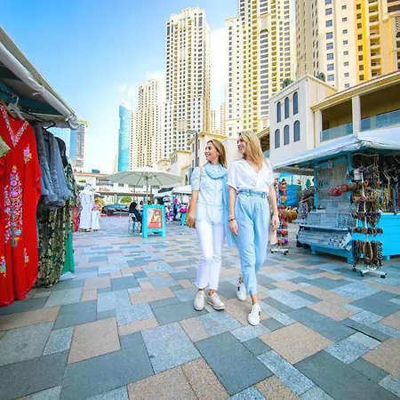 Upgraded 3 Bedroom At Jbr With Jacuzzi Dubai Esterno foto